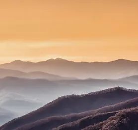 mountains at sunrise